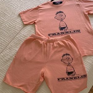 Marc Jacobs peanuts collection short set